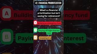 Wellness Quiz : Financial : Savings Growth / Financial Prioritization #shorts #dimensionsofwellness