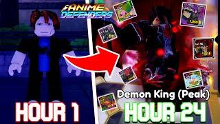 Spending 24+ HOURS Obtaining EVERY NEW UNIT in Anime Defenders Update 3.. - Challenge (Roblox)