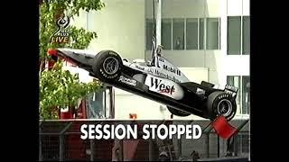 F1 Canada 1997 FP2 Coulthard crashes (DF1)