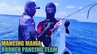 Mancing di laut di sarang ikan full strike || borneo pancing team