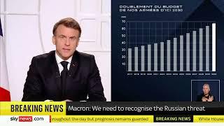 French President Macron addresses all Europeans to prepare for war with Russia