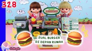 Mainan Boneka Eps 328 Rena dan Nene Jualan Burger di Depan Rumah - Goduplo TV