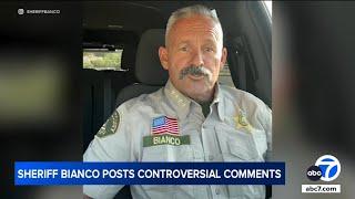 Riverside County Sheriff Chad Bianco supports Trump while in uniform: 'Trump 2024, baby.'