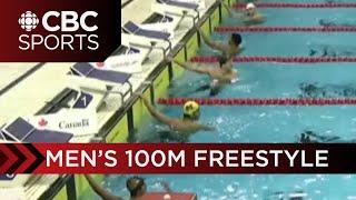 Canadian men looking FAST in the 100m freestyle at the 2024 Speedo Canadian Swimming Open