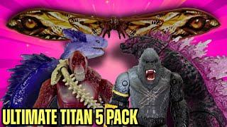 Godzilla X Kong Ultimate Titan Battle 5 Pack Figures! (Unboxing Review)