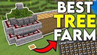 BEST AFK Tree Farm Minecraft Bedrock 1.21!