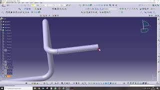 Catia V5 Pipe Design Shaft Point Line Corner Corner Trim Mold Design tmzhakan HT Technology