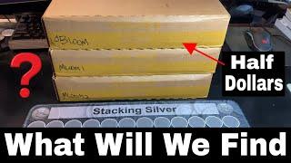 Hunting 3 Boxes of Half Dollars for Silver Coins