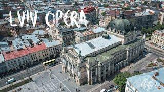 Оперний театр з висоти Львів дрон 2021 Lviv opera and ballet theatre Drone view