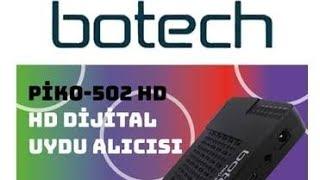 Botech Piko-502 Full HD Uydu Alıcı Kutu Açılışı Menü İnceleme