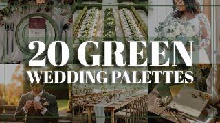 Green Wedding Decoration Ideas   20 Stunning Color Palettes & Elegant Styling Inspiration 