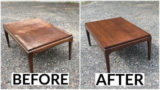 Thrift Store Rescue #17 | Refinishing A Mid Century Lane Table | Furniture Restoration