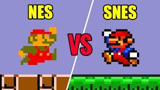 Super Mario Bros. NES vs. SNES: Full Game Comparison (using Warps)