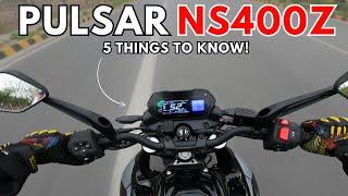 2024 Bajaj Pulsar NS400Z - Ride Review | 5 things to know Before you Buy | Gearhead #pulsarns400