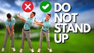 How I Stopped Standing Up in Golf WITH THIS DRILL