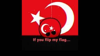 Don't flip my flag-... #countryballs #shorts #edit #animation #turkey