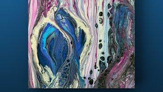 Acrylic Pouring Technique Swipe with Heather Mader Art Pour Painting!!