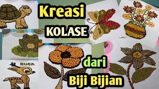 Kumpulan Kolase Dari Biji Bijian|| Cara Membuat Kolase Dari Biji Bijian