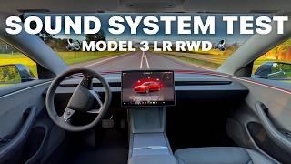 New Tesla Model 3 Long Range RWD Audio Review: 9 Speakers