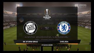 FIFA 19 Chelsea Career Mode #12 (Europa League) | Sk Sturm Graz vs Chelsea -  Stadion Neder