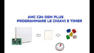 CENTRALE AMC C24 GSM PLUS (PROGRAMMARE CHIAVI E TIMER)