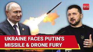 Putin's Men Bombard Ukraine With Cruise Missiles & Shahed Drones; Russia Targets Crucial Air Base