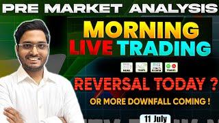 11 July Live Prediction Today | Nifty Bank nifty Option Trading Live Today | Live stock market news