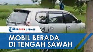 Viral Mobil Tiba-tiba di Tengah Sawah Dikaitkan dengan Kejadian Mistis, Ternyata Kecelakaan Tunggal