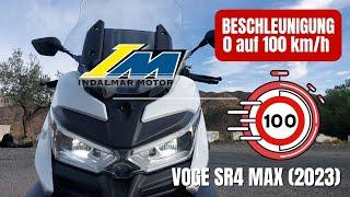 VOGE SR4 MAX (2023) | Beschleunigungstest 0 auf 100 km/h | VLOG 474