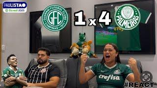 REACT REAÇÕES GUARANI x PALMEIRAS | Casal Rivalidade