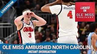 REACTION: Ole Miss AMBUSHES North Carolina to build DOMINANT lead, Sean Pedulla is HERO | 71-64 Win