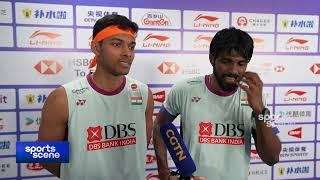 India's Satwiksairaj Rankireddy/Chirag Shetty after reaching China Masters SF & on their comeback