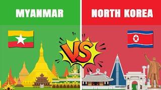 Myanmar vs North Korea | Country Comparison | Data Around The World