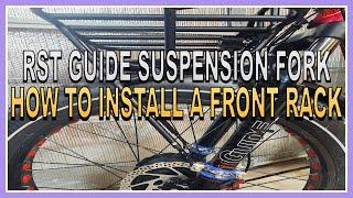 How to Install a Front Rack on your Suspension Forks when your Bike does not have Mounting Points.