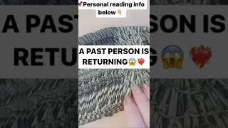 A PAST PERSON IS RETURNING️‍LOVE TAROT READING #shorts #tarot #tarotreading #love #lovereading