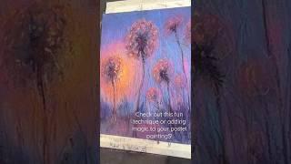 Check out this fun and easy technique for adding sparkle to your pastel paintings! #pastelpainting