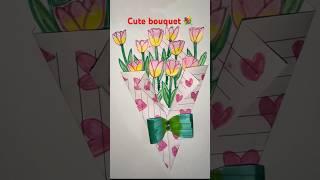 Cute DIY Bouquet  #diy #art #idea #craft #bouquet #shorts #Sara(S.N)