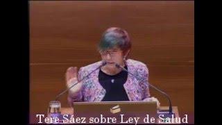 Tere Sáez Barrao explica la posición de Podemos sobre una nueva Ley de Salud