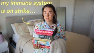 I'm sick...so let's read as much as humanly possible