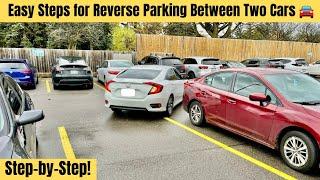 "The Best Step-by-Step Easy Reverse Parking Method That Works Every Time."#reverseparking #pass