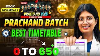 *Prachand Batch* NEET 2025 Timetable⏰| Help you to Score 680+ Marks| Neet 2025