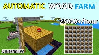 Automatic Wood Farm Minecraft pe 1.19 / 1.19 wood farm /Minecraft 1.19 Survival (mcpe/bedrock)