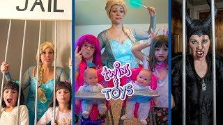 Elsa, Maleficent, and Twins Kate and Lilly Magic Play Time Collection!