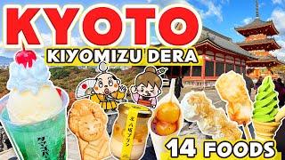 Kyoto Food / Japanese Street Food Tour in Kiyomizu-dera / Japan Travel Vlog