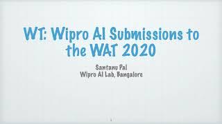 WT: Wipro AI Submissions to the WAT 2020