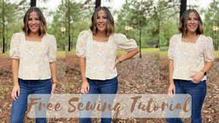 Sewing The Onil Blouse- Free Pattern Sewing Tutorial!