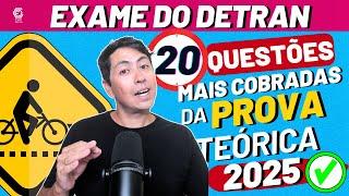 Prova Teórica do Detran 2025 – 20 QUESTÕES BEM COBRADAS NAS PROVAS DE TODO BRASIL! EXAME DETRAN 2025