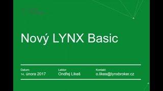 Průvodce novou verzí  LYNX Basic - LYNX Webinář