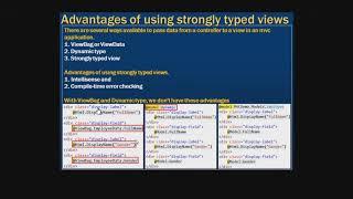 51  Advantages of using strongly typed views FTG MVC .NET | MVC .Net Tutorial