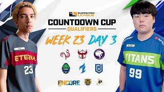 Overwatch League 2022 Season | Countdown Cup Qualifiers | Week 23 Day 3 — West + East Encore